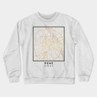 ROME ITALY CITY STREET MAP ART Crewneck Sweatshirt